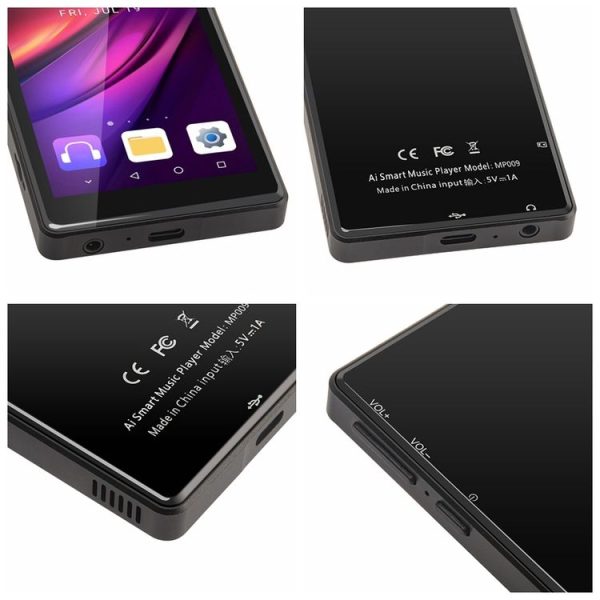 UNIWA MP009 4.0 inch IPS Screen Android 8.1 AI Smart Music Player Mini Tablet PC 2GB+16GB (Black) - Image 4