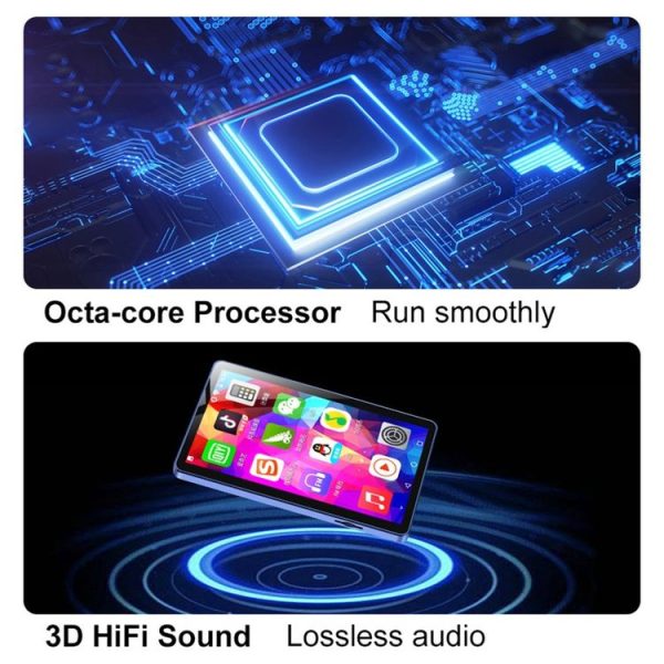 UNIWA MP009 4.0 inch IPS Screen Android 8.1 AI Smart Music Player Mini Tablet PC 2GB+16GB (Black) - Image 8