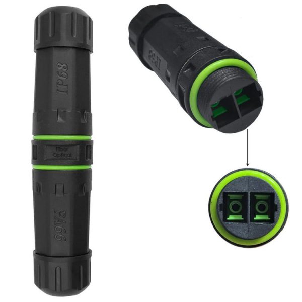 IP68 Waterproof SC Fiber Optical Coupler / Adaptor