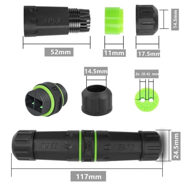 IP68 Waterproof SC Fiber Optical Coupler / Adaptor - Image 2