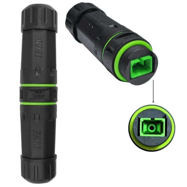 IP68 Waterproof SC Single Core Fiber Optical Coupler / Adaptor