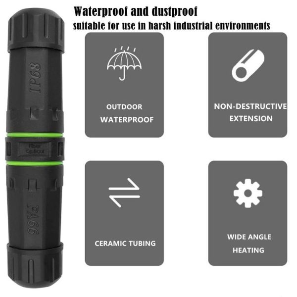 IP68 Waterproof SC Single Core Fiber Optical Coupler / Adaptor - Image 2