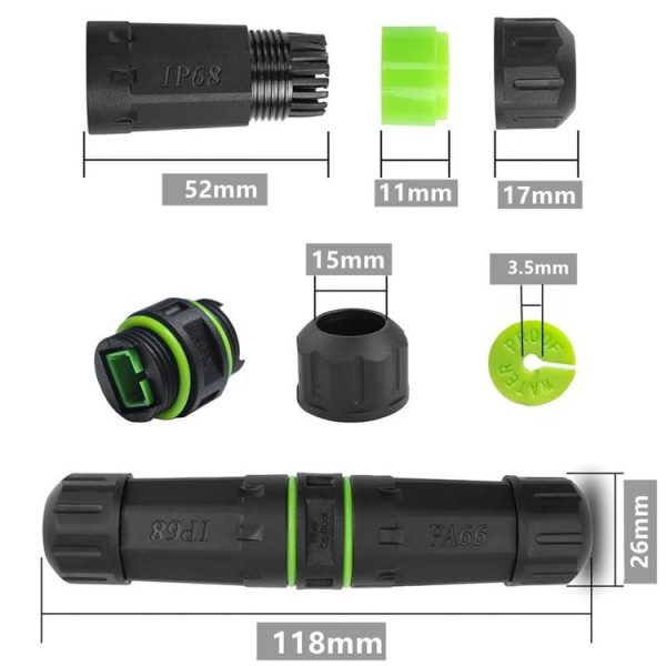IP68 Waterproof SC Single Core Fiber Optical Coupler / Adaptor - Image 4