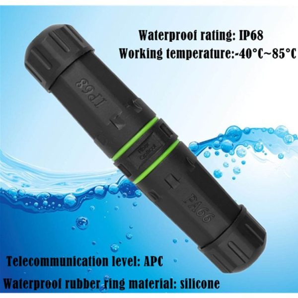IP68 Waterproof SC Single Core Fiber Optical Coupler / Adaptor - Image 7