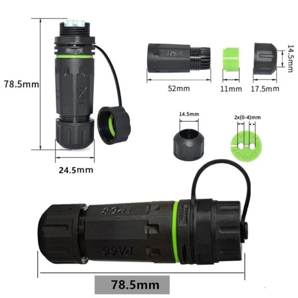 IP68 Waterproof LC SC Fiber Optical Coupler / Adaptor, Model: SC Single Core - Image 3