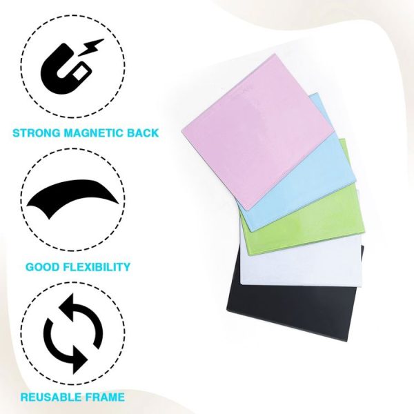 5pcs Magnetic Picture Photo Bag Album Frame, Size: 5 inch (White) - Image 6
