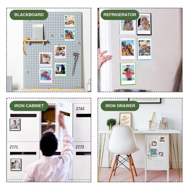 5pcs Magnetic Picture Photo Bag Album Frame, Size: 5 inch (White) - Image 7
