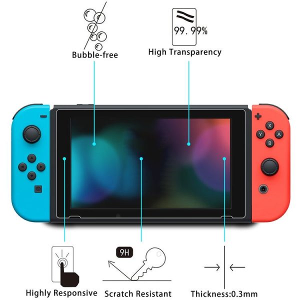 Nintendo Switch 2 2pcs 9H 0.3mm Explosion-proof Tempered Glass Film - Image 3