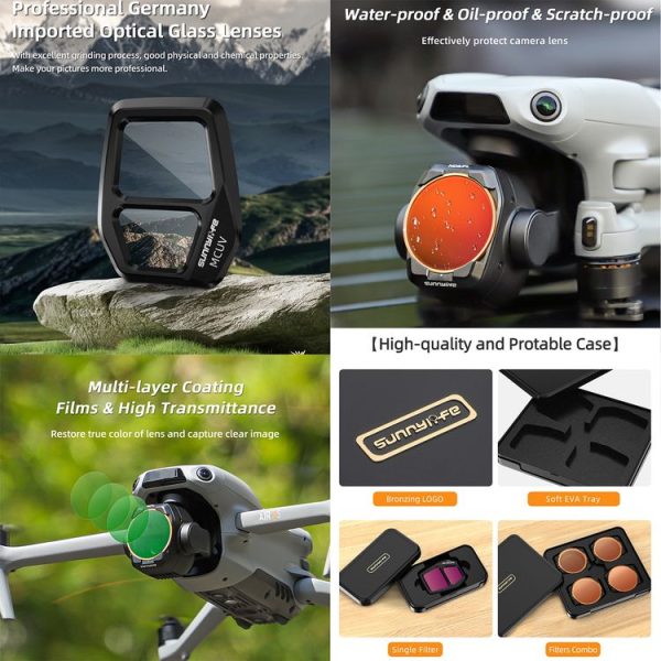 DJI Air 3S Sunnylife Camera Lens Filter, Filter: MCUV - Image 4