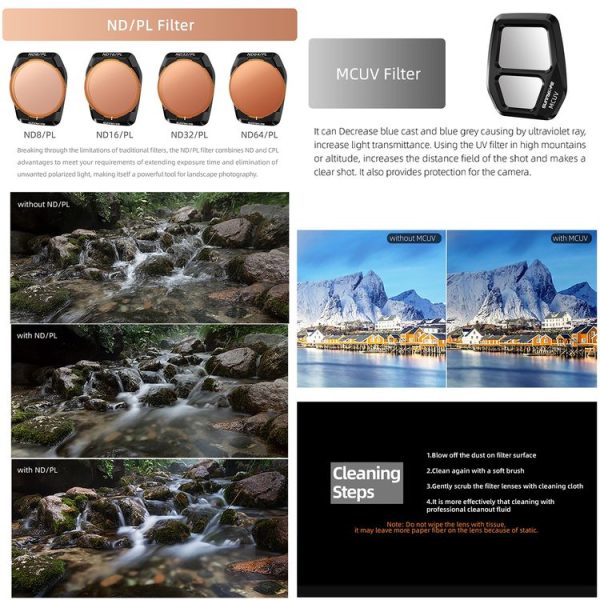 DJI Air 3S Sunnylife Camera Lens Filter, Filter: MCUV - Image 8