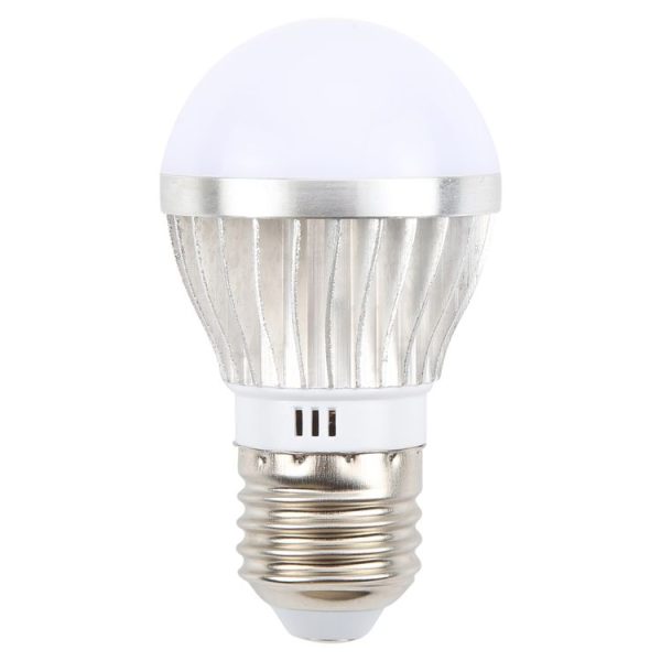 E27 3W 300 Lumens LED Ball Steep Light Bulb, Voltage: AC85-265V (Cold White Light) - Image 2