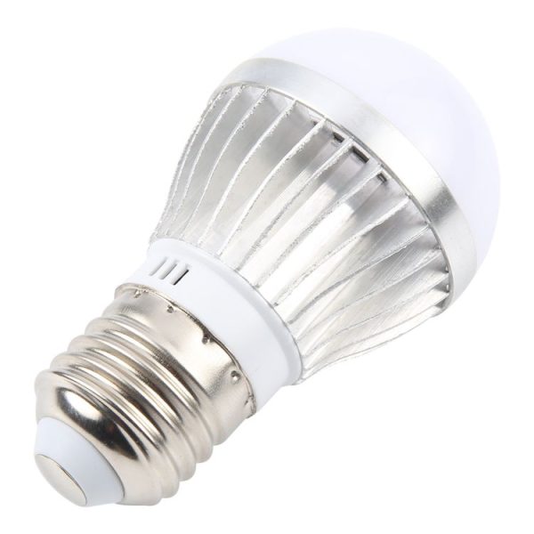 E27 3W 300 Lumens LED Ball Steep Light Bulb, Voltage: AC85-265V (Cold White Light) - Image 3