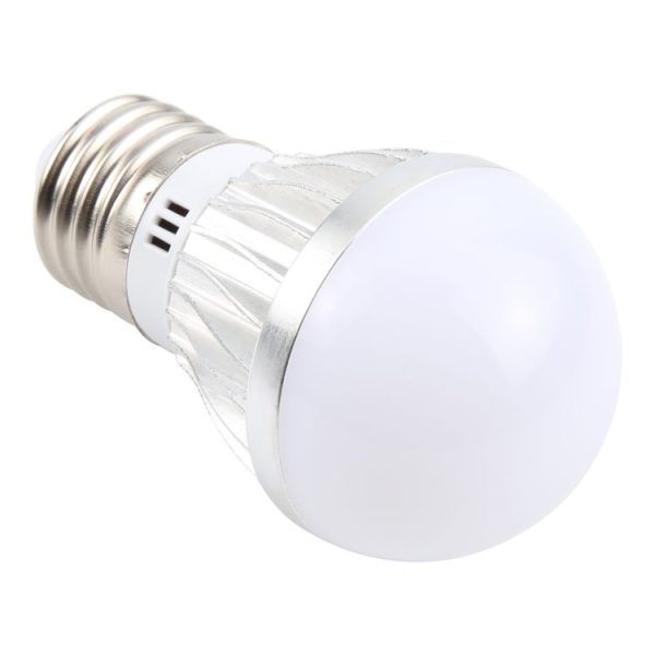 E27 3W 300 Lumens LED Ball Steep Light Bulb, Voltage: AC85-265V (Cold White Light) - Image 4