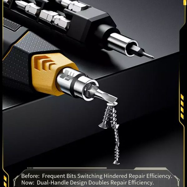 JAKEMY JM-8197 16 in 1 Manual Magnetic High Hardness Precision Screwdriver - Image 4