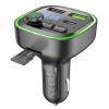 Borofone BC48 Broad Bluetooth 5.0 Car Wireless FM Transmitter (Black) - Image 2