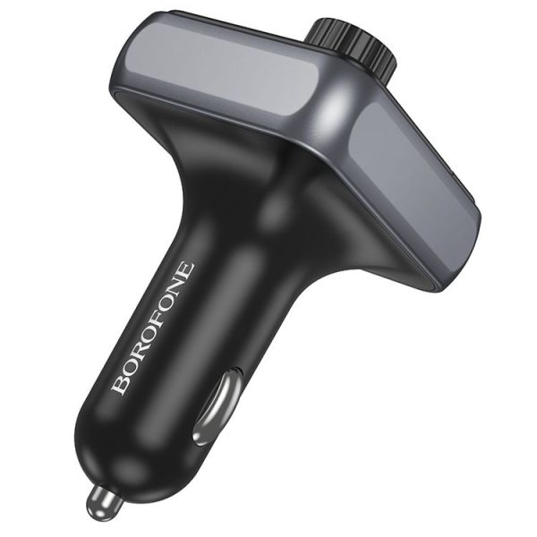 Borofone BC50 Ascenso PD20W & QC3.0 Car Bluetooth FM Transmitter (Black) - Image 3