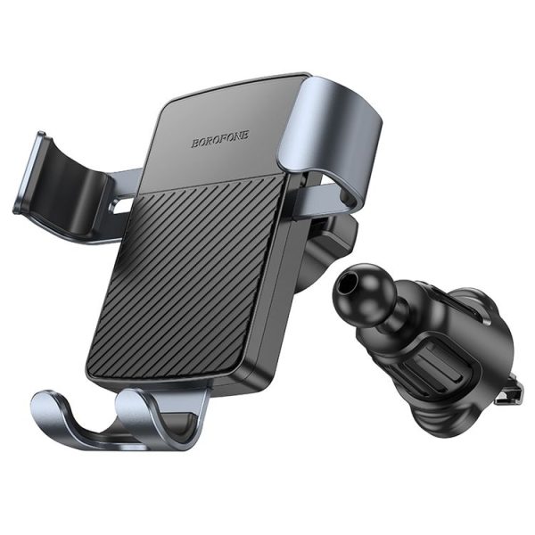 Borofone BH118 Refined Air Outlet Gravity Linkage Car Holder (Black Tarnish) - Image 2