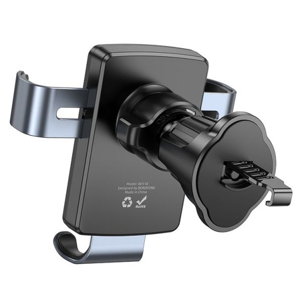 Borofone BH118 Refined Air Outlet Gravity Linkage Car Holder (Black Tarnish) - Image 3