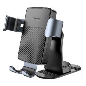 Borofone BH119 Refined Center Console Gravity Linkage Car Holder (Black Tarnish)