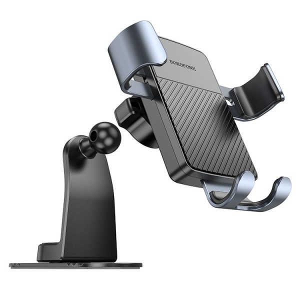 Borofone BH119 Refined Center Console Gravity Linkage Car Holder (Black Tarnish) - Image 3
