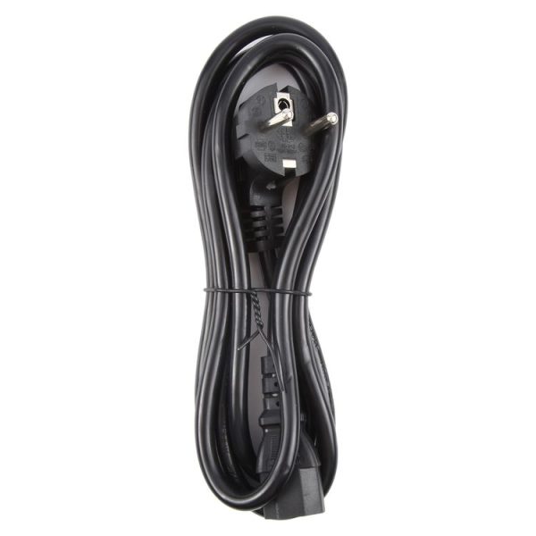 EU Plug Computer PC Power Cord 3 Pin Cable, Length: 1.5m (Black) - Image 3