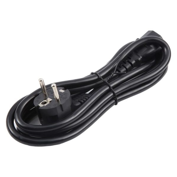 EU Plug Computer PC Power Cord 3 Pin Cable, Length: 1.5m (Black) - Image 4