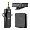 AP009 Wireless One to Two Lavalier Microphone with 3 in 1 Receiver (Black) - Image 2