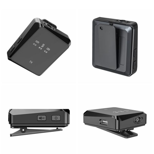 AP009 Wireless Lavalier Microphone with 3 in 1 Receiver (Black) - Image 3