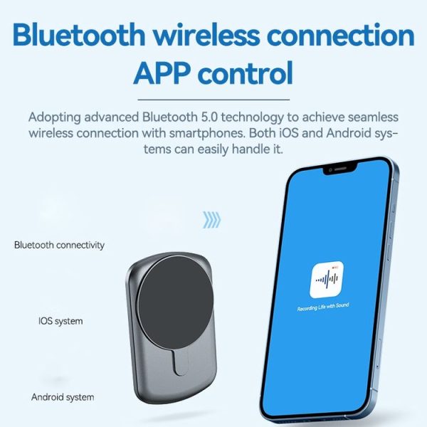 A1A Strong Magnetic Mobile Call Voice Recorder APP Recording Version, Memory: 8GB (Black) - Image 6