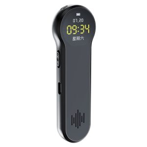 Q98 1 inch Color Screen HD Noise Reduction Voice Recording Pen, Memory: 4GB (Black)