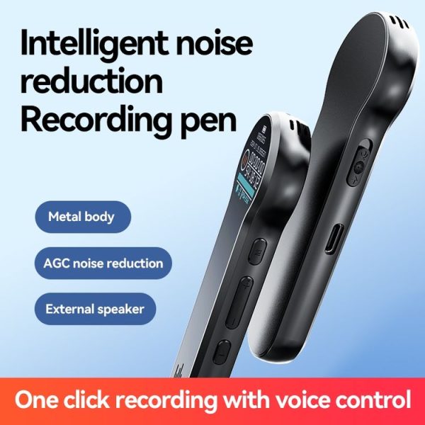 Q98 1 inch Color Screen HD Noise Reduction Voice Recording Pen, Memory: 4GB (Black) - Image 3