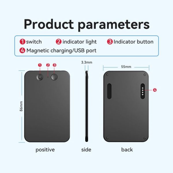 A3 Ultra-thin AI Smart Voice Recording Pen Support APP Control, Memory: 8GB (Black) - Image 12