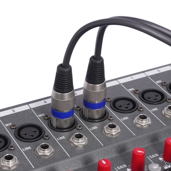 2 RCA Male to 2 XLR 3pin Male Audio Cable, Length: 1.5m (Black Silver) - Image 6