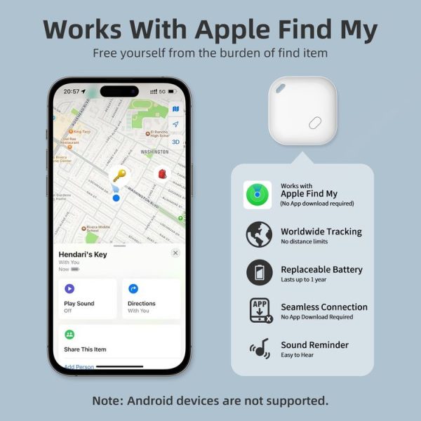 F2 Global Location Tracker Anti-lost Device (White) - Image 9