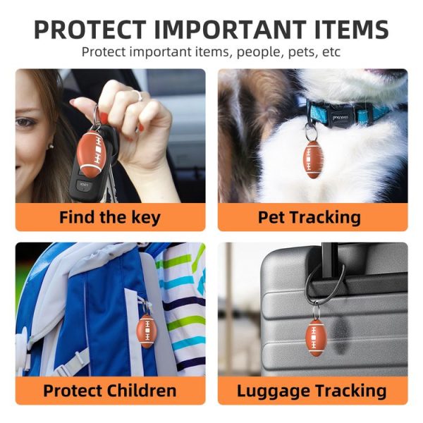 F6 Rugby Shape Global Location Tracker Anti-lost Device (Brown) - Image 6