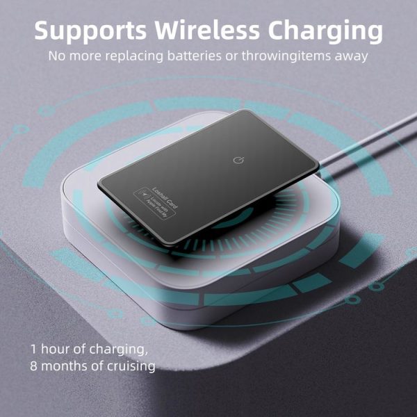 F9 Mirror Surface Ultra-thin Card Type Location Tracker Anti-lost Device (Black) - Image 3