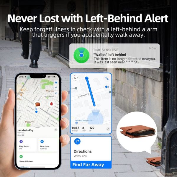 F9 Mirror Surface Ultra-thin Card Type Location Tracker Anti-lost Device (Black) - Image 5