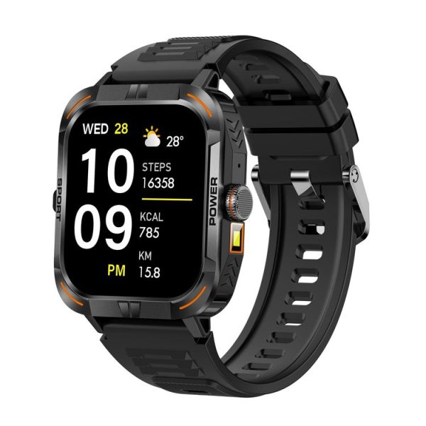 ZW69 1.97 inch AMOLED Outdoor Sports BT Call Smart Watch, Blood Oxygen / Heart Rate / Remote Photography / Sleep monitoring (Black)