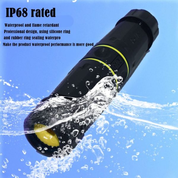 IP68 Waterproof Cat7 RJ45 Shielded Pure Copper Ethernet Coupler (Black) - Image 9