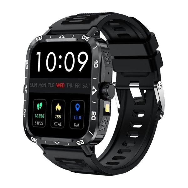 ZW59 1.95 inch BT Call Sports Smart Watch, Blood Oxygen / Heart Rate / Remote Photography (Black)