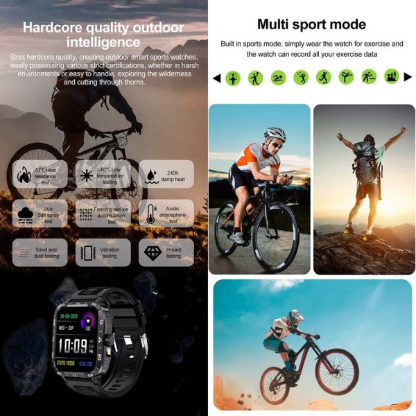 ZW59 1.95 inch BT Call Sports Smart Watch, Blood Oxygen / Heart Rate / Remote Photography (Black) - Image 7