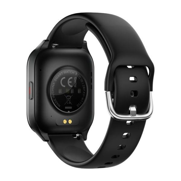 KT73S 1.85 inch Square Screen BT Call Smart Watch, Heart Rate / Blood Pressure / Blood Oxygen / Female Health / Sleep Monitoring (Black) - Image 3
