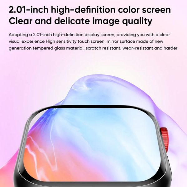 LC88 2 inch Square Screen BT Call Smart Watch, Heart Rate / Blood Pressure / Blood Oxygen / Sleep Monitoring (Black) - Image 4
