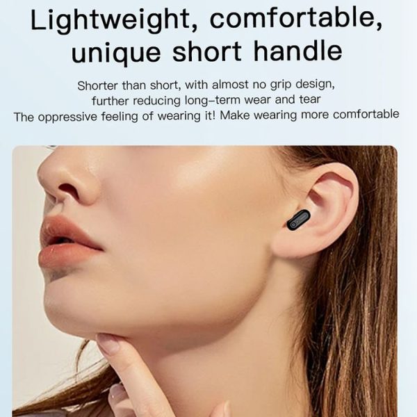 X17 mini 1.27 inch IP67 Waterproof 2 in 1 Bluetooth Earphone Smart Watch (Black) - Image 9