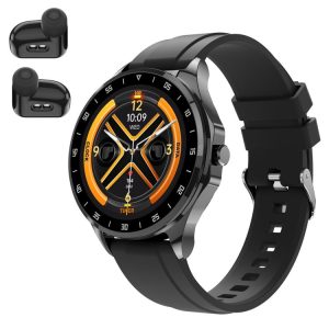 X20 1.43 inch IP67 Waterproof 2 in 1 Bluetooth Earphone Smart Watch (Black)