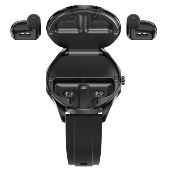 X20 1.43 inch IP67 Waterproof 2 in 1 Bluetooth Earphone Smart Watch (Black) - Image 3