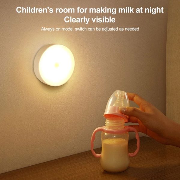 Intelligent Human Body Induction LED Night Light Bedside Lamp with Switch (White Light) - Image 4