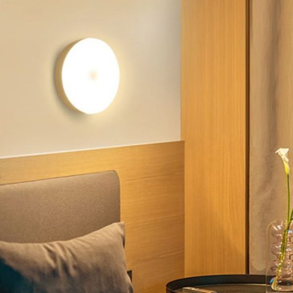 Intelligent Human Body Induction LED Night Light Bedside Lamp with Switch (White Light) - Image 7