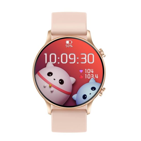 CY19 1.32 inch AMOLED Screen Silicone Strap Smart Watch, Blood Oxygen / Blood Pressure / Heart Rate (Pink) - Image 2