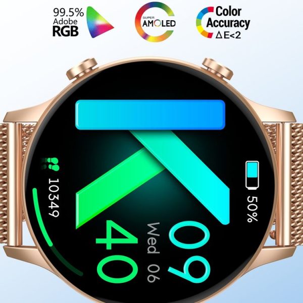 CY19 1.32 inch AMOLED Screen Silicone Strap Smart Watch, Blood Oxygen / Blood Pressure / Heart Rate (Pink) - Image 6